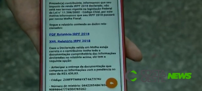 Receita Federal faz alerta para e-mail falso sobre malha fina do Imposto de Renda