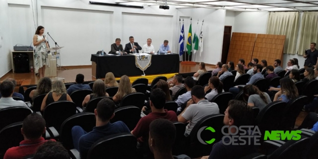 Cerimônia oficializa repasse de terras do município à UTFPR  e posse de novos servidores