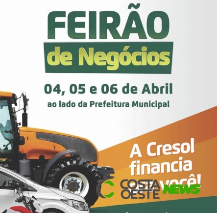 Cresol realiza nesta semana 3º Feirão de Negócios em São Miguel do Iguaçu