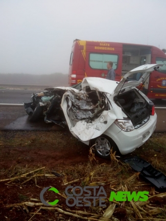 Grave acidente na BR 163 entre Marechal Rondon e Toledo deixa uma vítima fatal