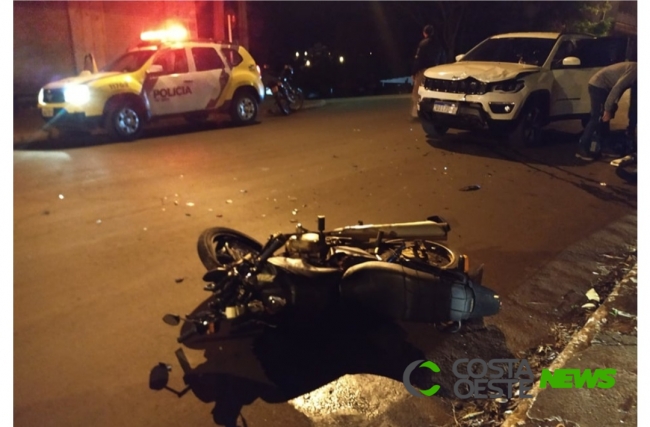 Batida frontal deixa motociclista ferido em São Miguel