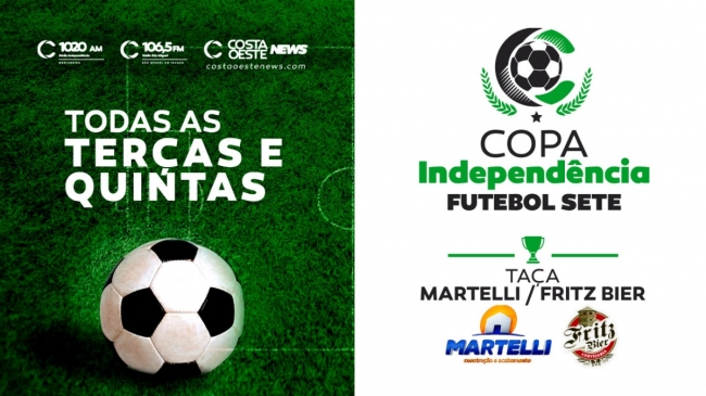 Confira classificação, resultados e artilharia da Copa Independência de Futebol Sete - Taça Martelli/Fritz Bier 