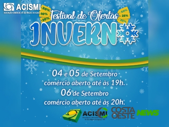 ???Festival de Ofertas Inverno??? movimenta o comércio de São Miguel do Iguaçu