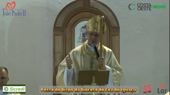 Bispo Dom Sérgio de Deus Borges toma posse da Diocese de Foz do Iguaçu