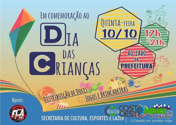 Evento alusivo ao Dia das Crianças será realizado amanhã (10) em São Miguel do Iguaçu 