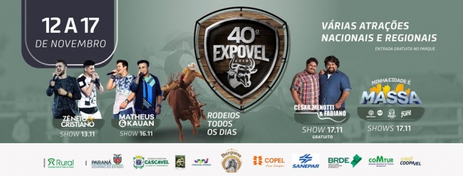 Zé Neto & Cristiano, nesta quarta, e Matheus & Kauan, no sábado, são atrações da Expovel 