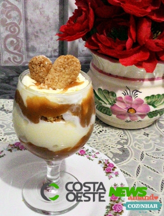 Pavê de doce de leite com sorvete