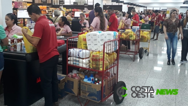  COVID-19: Após decreto de emergência, fluxo de supermercados aumentam em Medianeira 