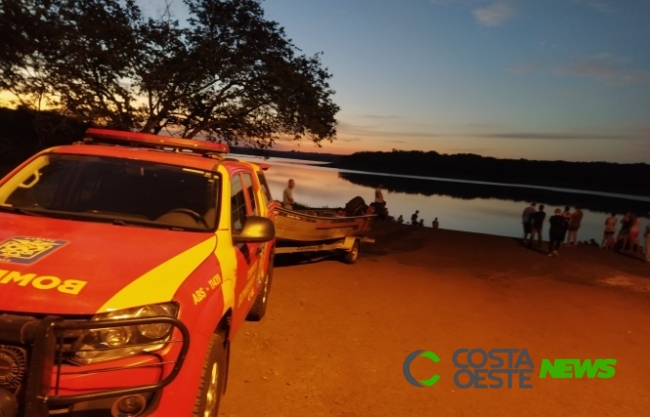 Localizado corpo do jovem que se afogou no Lago de Itaipu em Mercedes