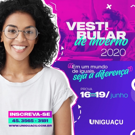 Inscrições para o Vestibular de Inverno Uniguaçu Faesi estão abertas