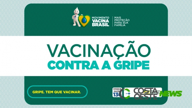 Segunda fase de vacinação contra a gripe inicia nesta quinta-feira (16)