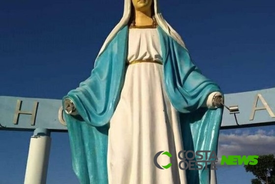 Imagem de Santa tem mãos cortadas por vândalos no Paraná