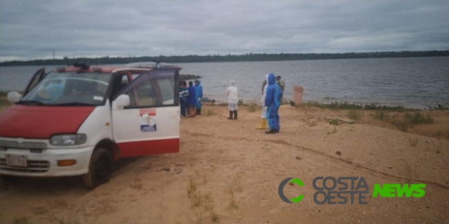 Corpo é localizado no Lago de Itaipu em Salto del Guairá