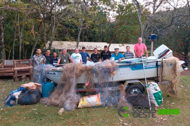 Materiais ilegais de pesca são apreendidos no Rio Paraná e afluentes