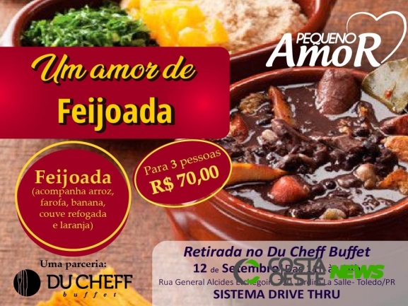 Projeto Pequeno Amor promove feijoada para arrecadar recursos em prol da UTI Neonatal do Hospital Bom Jesus