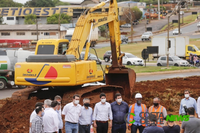 Governador vistoria início das obras do Trevo Cataratas, em Cascavel