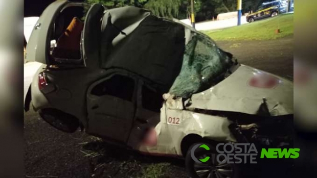 Condutor morre após atingir árvore às margens da BR 277, em Céu Azul