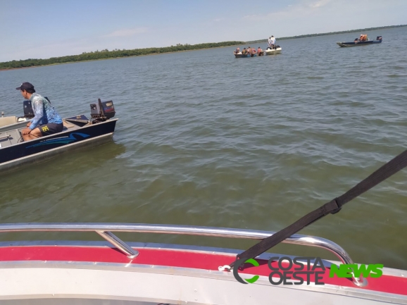 Grupo se une para auxiliar nas buscas por homem desaparecido no Lago de Itaipu