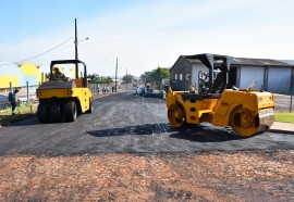 Recapeamento asfáltico no DI