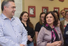 Ministra da saúde em visita ao Paraná