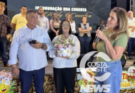 Inauguração da Rua Coberta homenageia a Pioneira Addy Maria  Dall’Oglio Cavalca