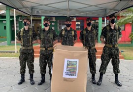 Tiro de Guerra 05-018 realiza entrega de agasalhos arrecadados durante Campanha Solidária	