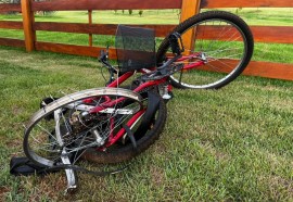 Ciclista atropelada em Nova Santa Rosa