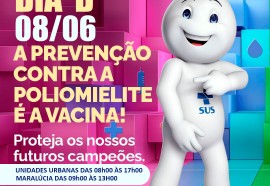 Dia D de vacinação Polio 05 06 2024