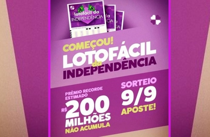 Aposta de Foz está entre os ganhadores de R$ 2.955.552,77 da Lotofácil da Independência