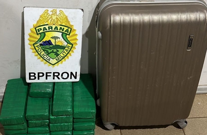 BPFRON apreende menor com 15kg de maconha na rodoviária de Medianeira