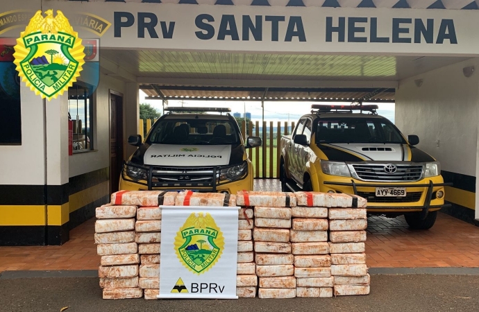 BPRv apreende 700 Kg de maconha  em São José das Palmeiras