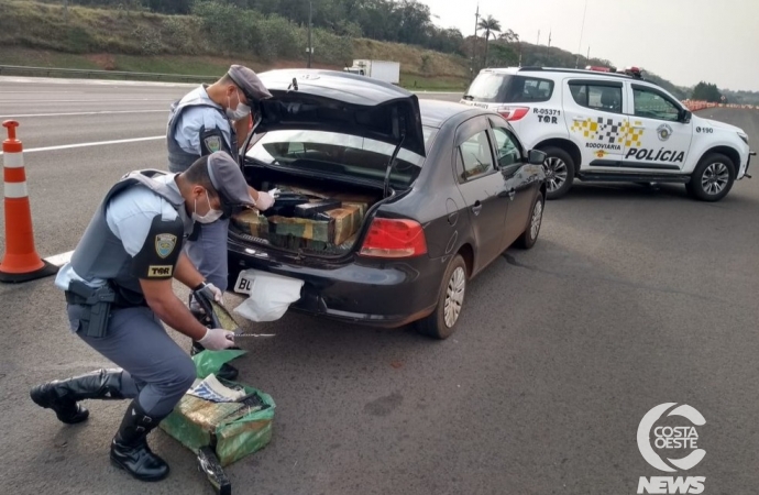 Bragadense de 20 anos é preso em São Paulo com mais de 300 Kg de maconha em veículo