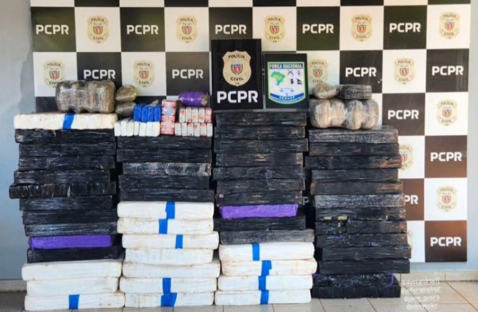 Casal é preso pela Polícia Civil com 650 kg de drogas, em Guaíra