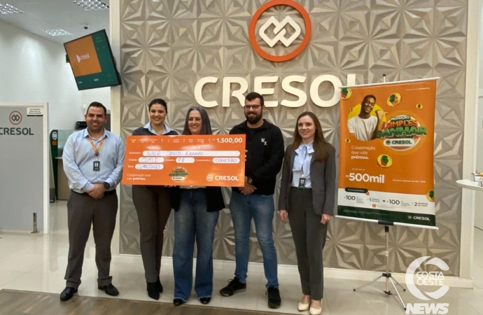 CAMPANHA É SIMPLES GANHAR: Cresol Conexão premia vencedores do mês de junho em São Miguel do Iguaçu