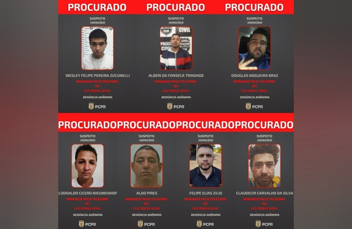 Delegacia de homicídio divulga fotos de foragidos