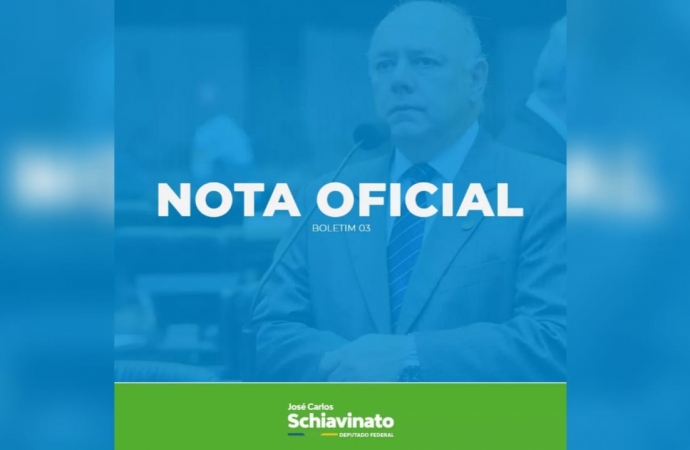 Deputado Schiavinato segue internado e quadro é estável