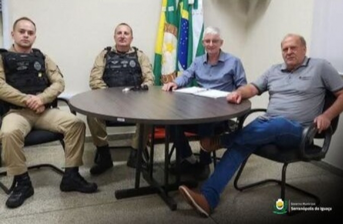 Serranópolis: Governo Municipal recebe visita da Patrulha Rural da Polícia Militar do Paraná