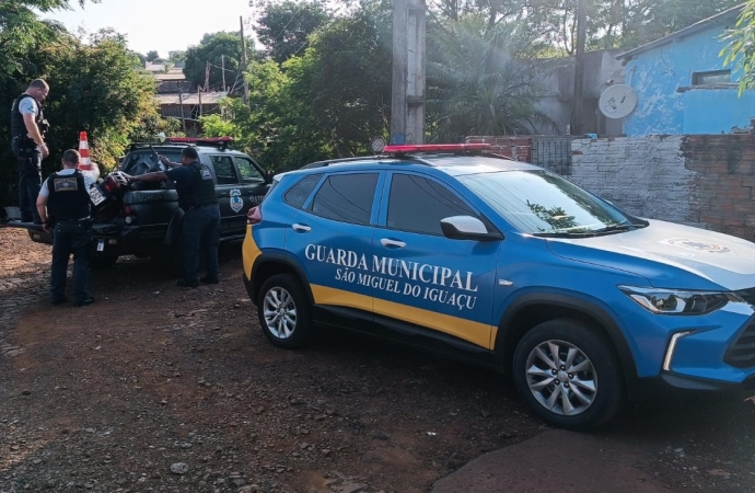 Guarda Municipal de são Miguel do Iguaçu recupera motocicleta roubada no Paraguai