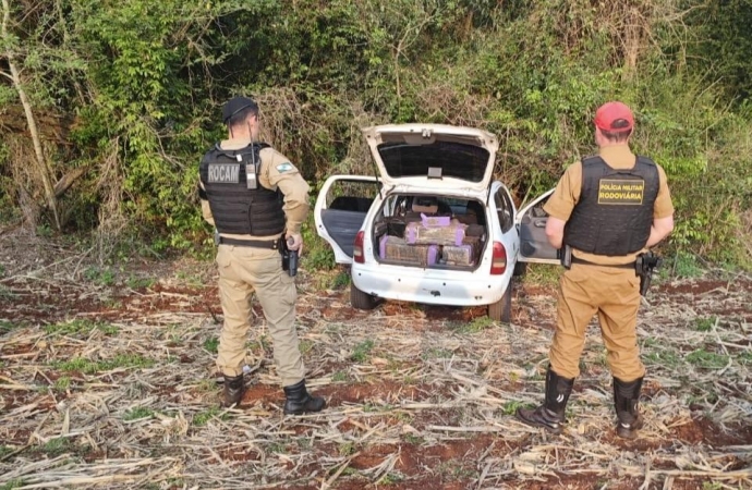 Homem é preso transportando droga em veículo entre São José das Palmeiras e Ouro Verde do Oeste