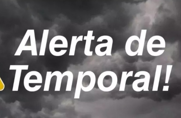 Inmet amplia alerta de tempestades para 261 cidades