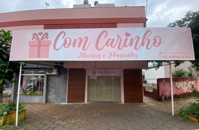 Loja Com Carinho Mimos e Presentes inaugura nesta quarta-feira (19) em São Miguel do Iguaçu