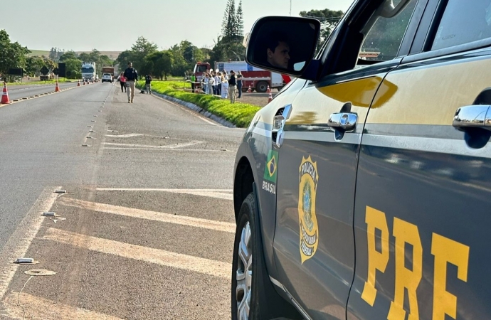 Manifestação às margens da BR-277 em Matelândia