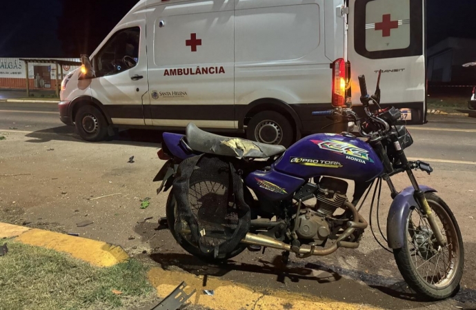 Motociclista fica gravemente ferido em acidente na PR 317 em Santa Helena