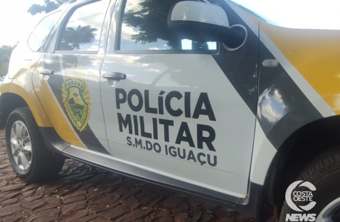 Motorista ‘canta pneu’ na frente da viatura e acaba preso pela PM em São Miguel do Iguaçu