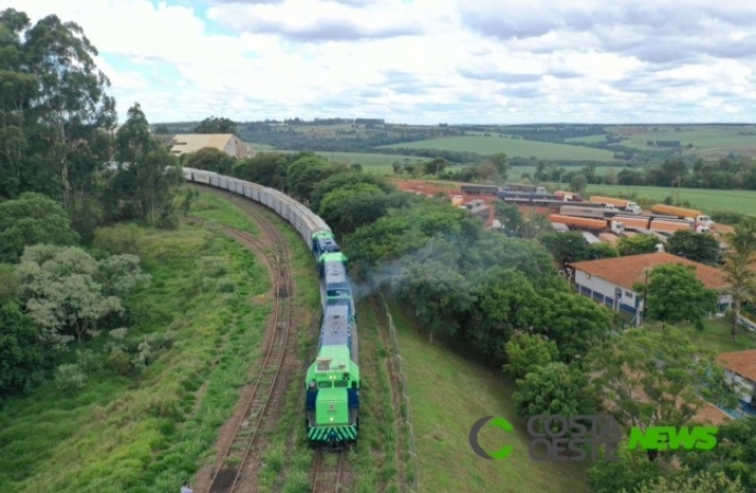 Movimentação de cargas pela Ferroeste cresce 34%, com novo recorde