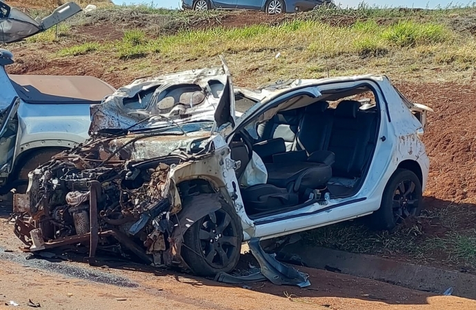 Mulher morre em grave acidente em São Pedro do Iguaçu