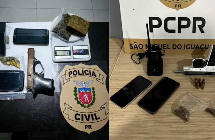 Operação contra grupo envolvido com roubos e tráfico de armas movimenta cidades do Oeste e Sudoeste do Paraná