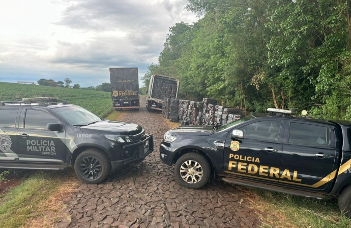 PF localiza centenas de caixas de cigarros em Itaipulândia