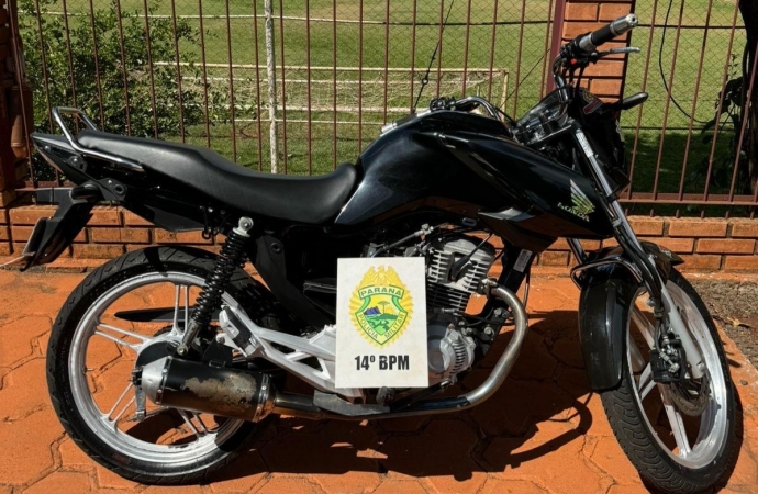 PM de Itaipulândia apreende motos irregulares e prende foragido