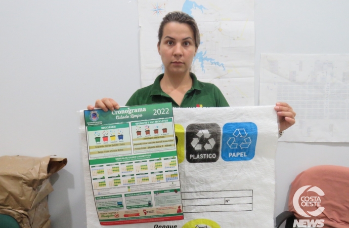 Sacos de ráfia para depósito de material reciclável podem ser retirados nas subprefeituras de Santa Helena